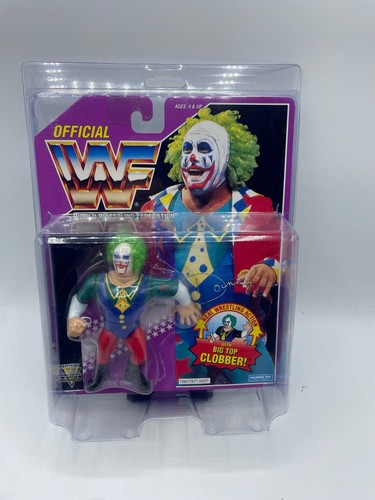 NEW 1993 HASBRO WWF DOINK THE CLOWN WRESTLING  MOC...