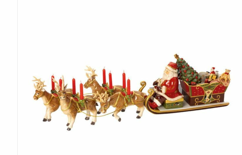 Villeroy & Boch Christmas Toys Memories Music Box Santa Sleigh