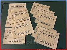 10 x Vintage Southern Railway Luggage Labels "Passenger's Luggage" 8.7cm x 6.9cm