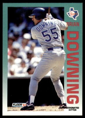 1992 Fleer #302 Brian Downing Texas Rangers