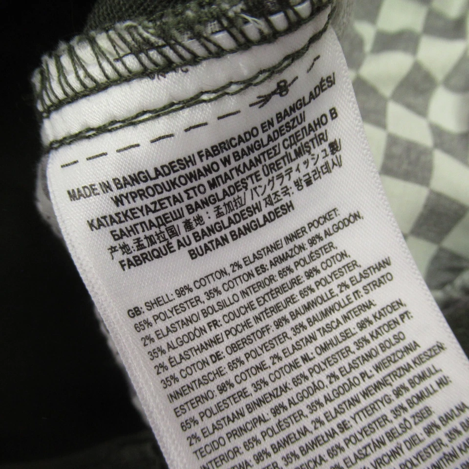 Vans Shorts Boys 28 Pockets Casual Lightweight Green Chino - Image 4 of 4