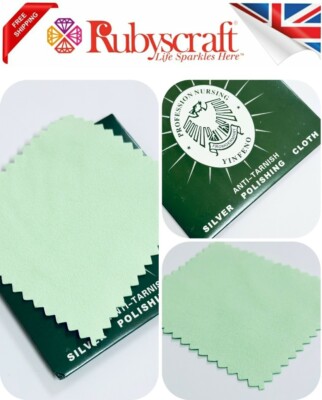 2pcs Silver Polishing Cloth, Jewellery Cleaning Cloth, Anti-Tarnish