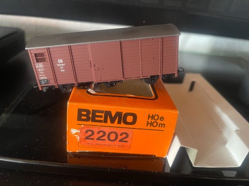 Spur H0e BEMO 2202 Gedeckter Güterwagen Gsm DB OVP | Zustand: Gebraucht