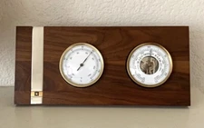 Vtg Montblanc Barometer Thermometer Desk Top Set Made in Germany