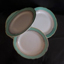 N2793 4 assiettes faïence Cafés GILBERT DIGOIN SARREGUEMINES art nouveau France