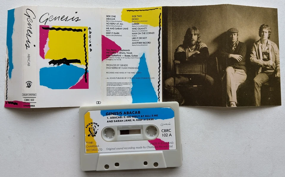 GENESIS - ABACAB (CHARISMA CBRC102) 1981 UK CASSETTE TAPE - Image 2 of 3