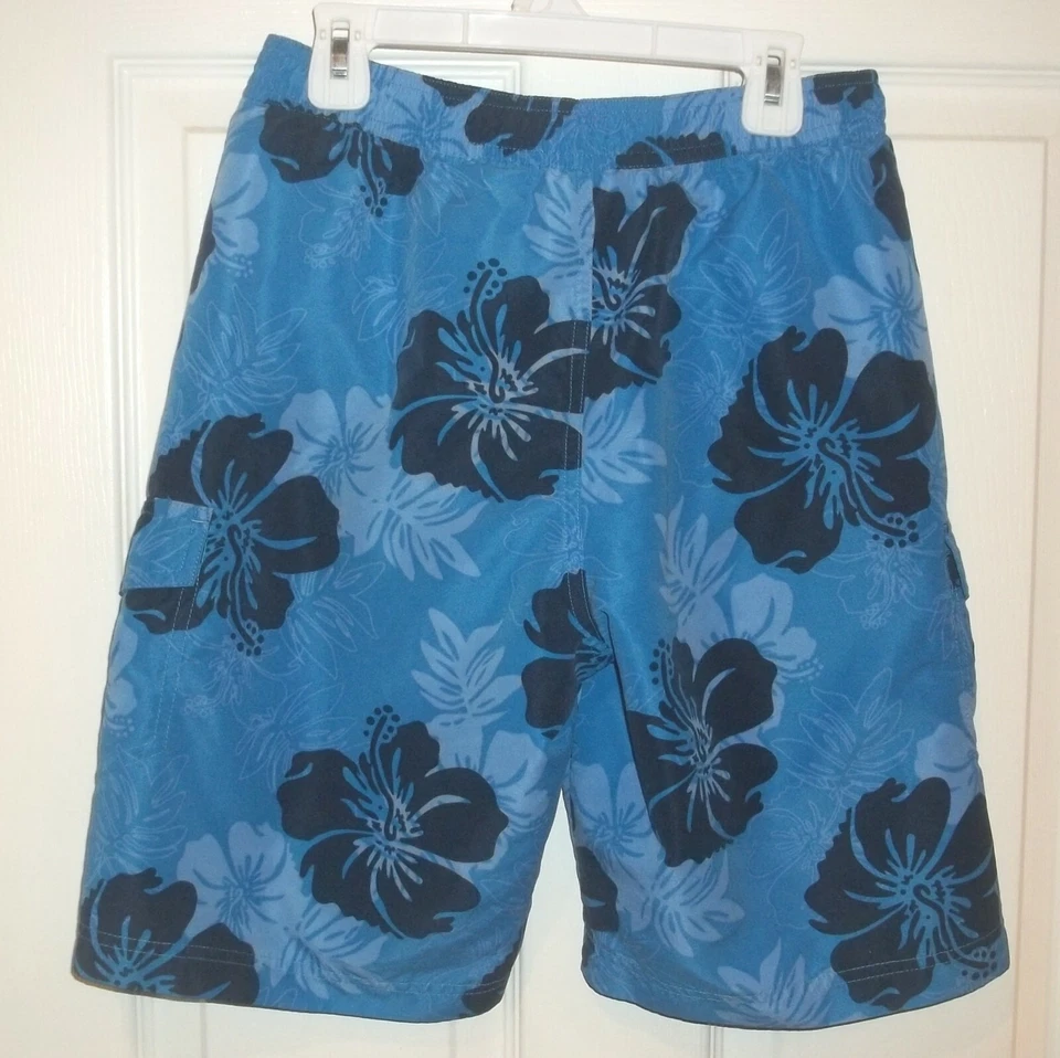Para Hombres GREENDOG~BAÑADOR AZUL~TALLA PEQUEÑA~NUEVO Traje de Baño Pantalones Cortos Boxers~Floral Foto 3 de 3