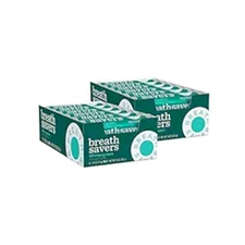 BREATH SAVERS Wintergreen Sugar Free Breath Mints Rolls, 0.75 oz (24 Count)