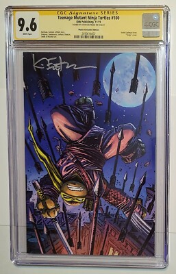 TMNT #100 - Planet Awesome Edition - Eastman Virgin Variant - CGC 9.6 Signed
