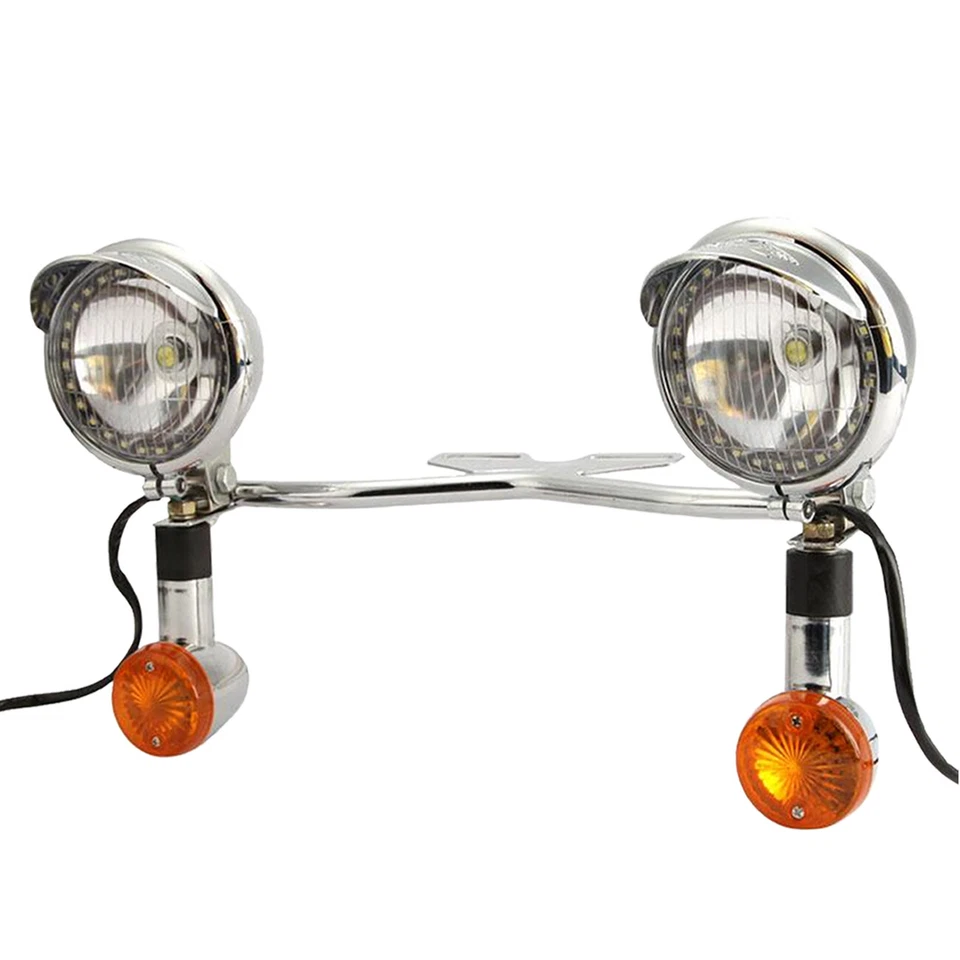 Luz de señal de giro de conducción de paso para Honda VTX1300C VTX1300R VTX1300S VTX1800 Foto 3 de 4