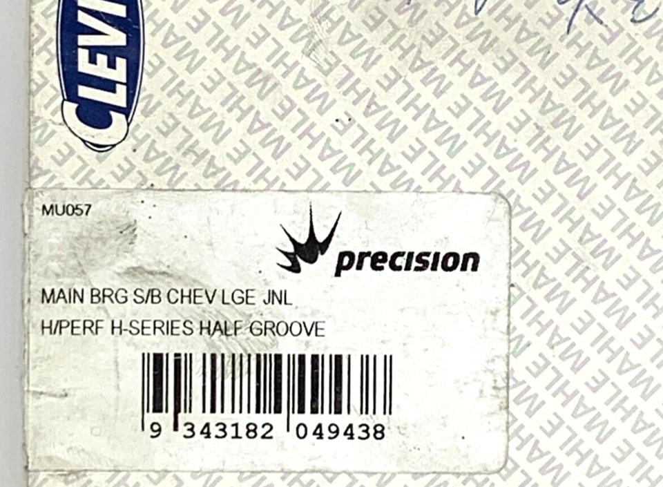 NOS Clevite Nascar MAIN Bearings STD S/B Chevrolet Pontiac LGE Journal Half Grve - Image 4 of 4