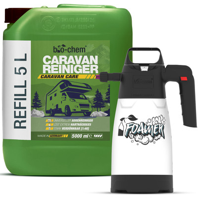 bio-chem Caravanreiniger Wohnmobilreiniger 5 L Konzentrat + Schaumsprüher