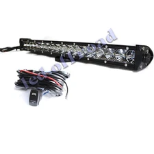 Roof 50 Inch LED Light Bar Flood Spot Combo Driving 4WD Truck Boat SUV Wiring 49