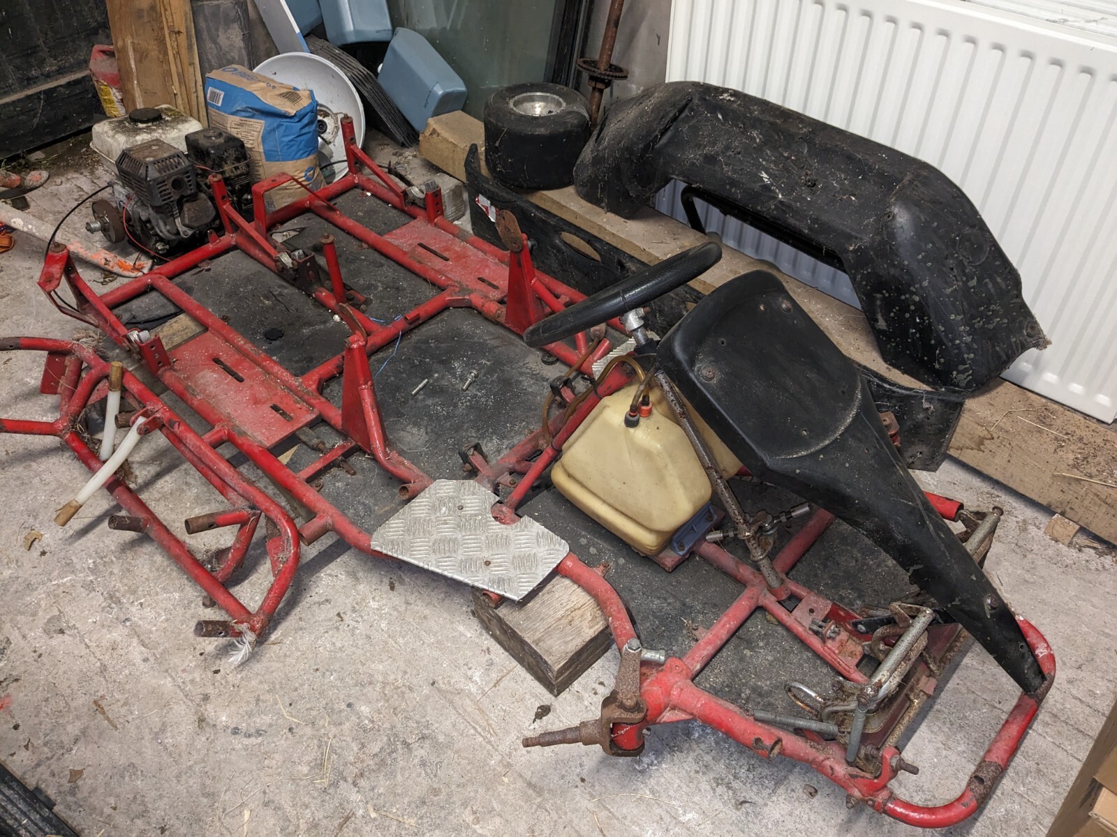 petrol go kart chassis, engine and other parts eBay