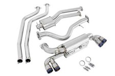 MEGAN RACING 3.5 CATBACK EXHAUST QUAD BURNT R...