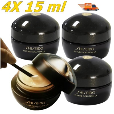 4X 15 ml. Shiseido Future Solution LX Total Regenerating Cream E Skingenecell +