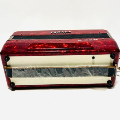 YAMAHA Accordion S-32B Keyboard Musical Instruments Red Good GP | eBay