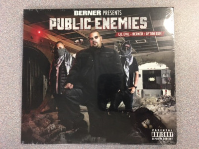 Berner presents Public Enemies w/ Lil Evil & Aftah Sum CD (New/Sealed/Digipak)