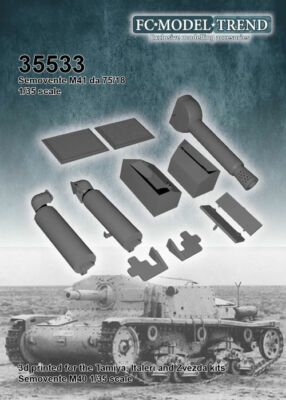 FC Model Trend 35533, Semovente M41 Details, 3D gedruckt, 1/35 