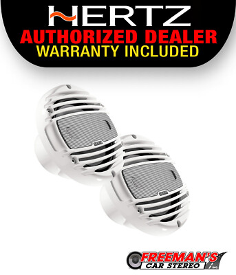 Hertz HMX6.5 6.5 in. 4Ω Marine Coax Set with White Grilles