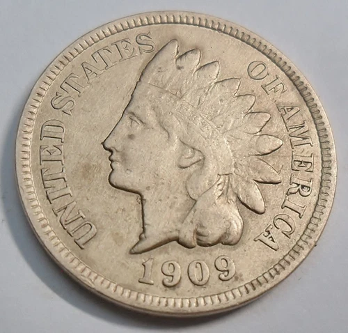 1909 P Indian Head Cent Penny  *VF - VERY FINE DETAILS*  **FREE SHIPPING**