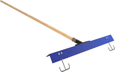 Bon Tool gauge rake with sleds - 24'' with threaded handle bracket