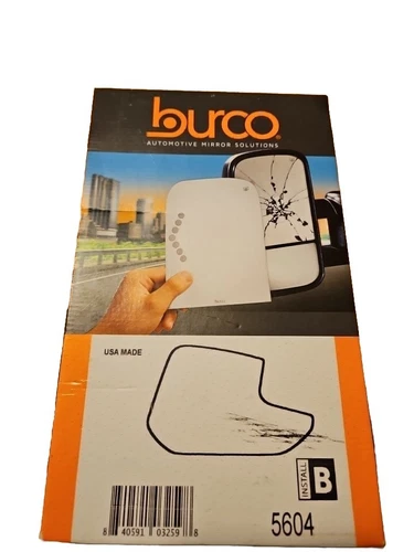 Burco 5604 Driver Side Replacement Mirror Glass  2014-2017 Ford Transit Connect