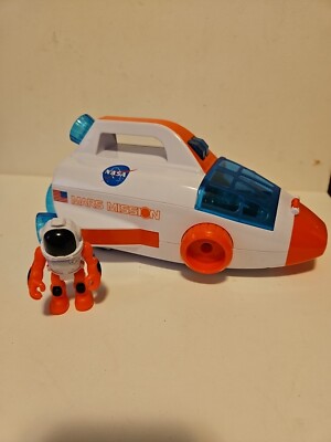 NASA Mars Mission: Mars Transporter - Playset w/ Lights & Figurine Tested No Pod