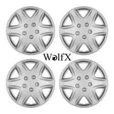 15 Set Of 4 Wheel Covers Snap On Full Hub Caps R15 For Toyota Corolla Nissan