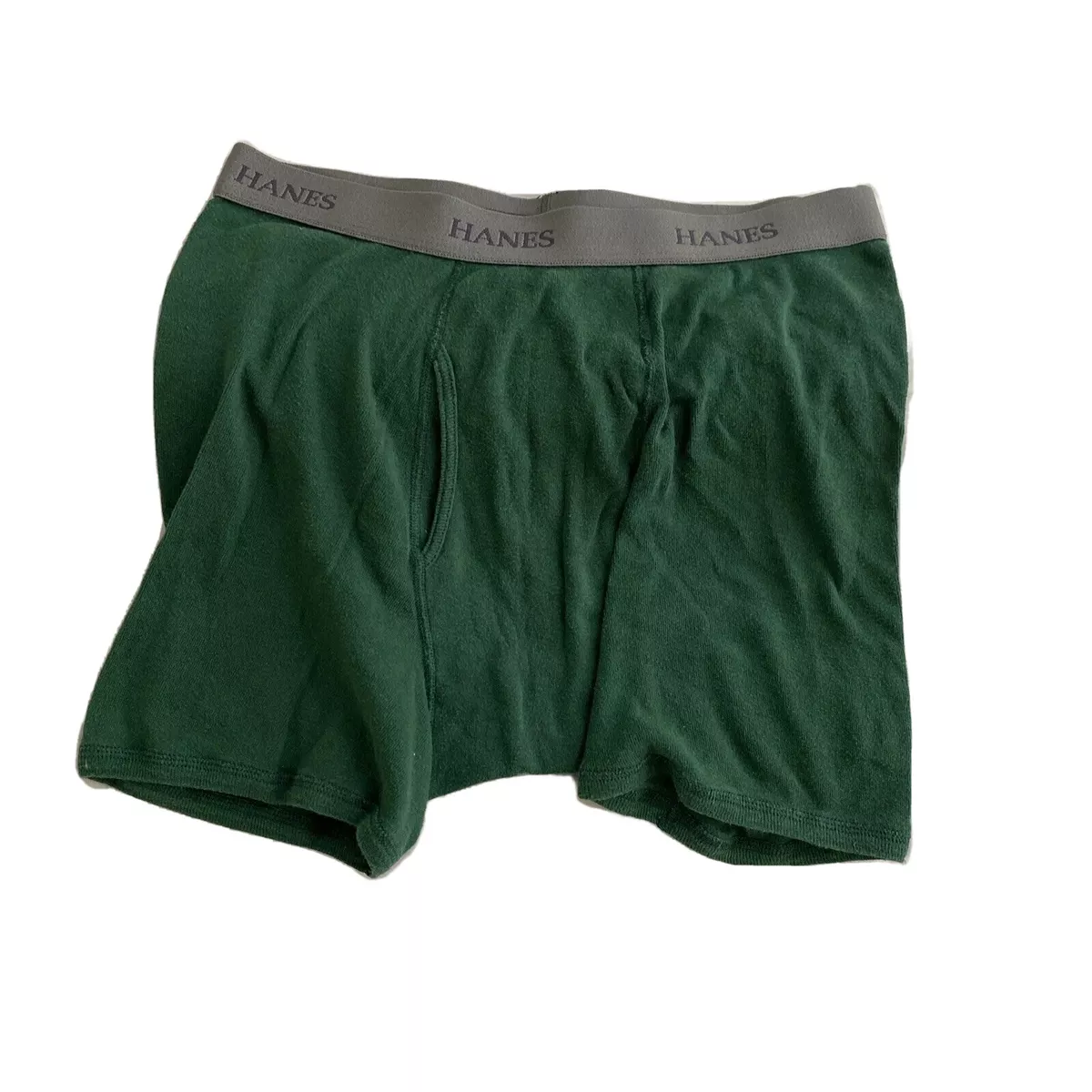 Hanes Our Most Comfortable Yet Green Mens Underwear Boxer Briefs Size Medium