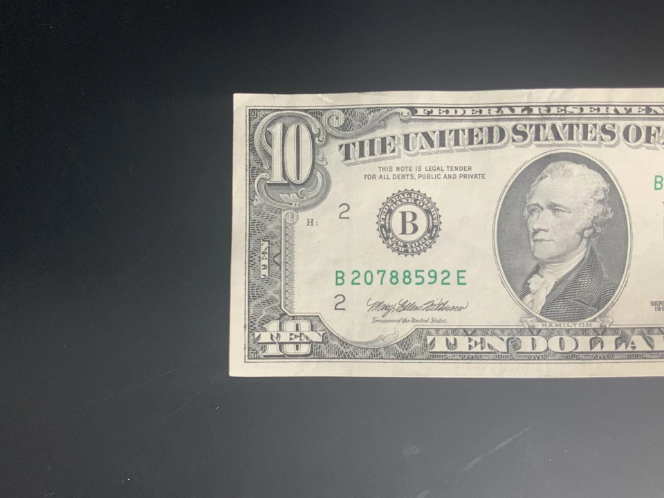 1993 $10 DOLLAR BILL B20788592E - Image 4 of 4