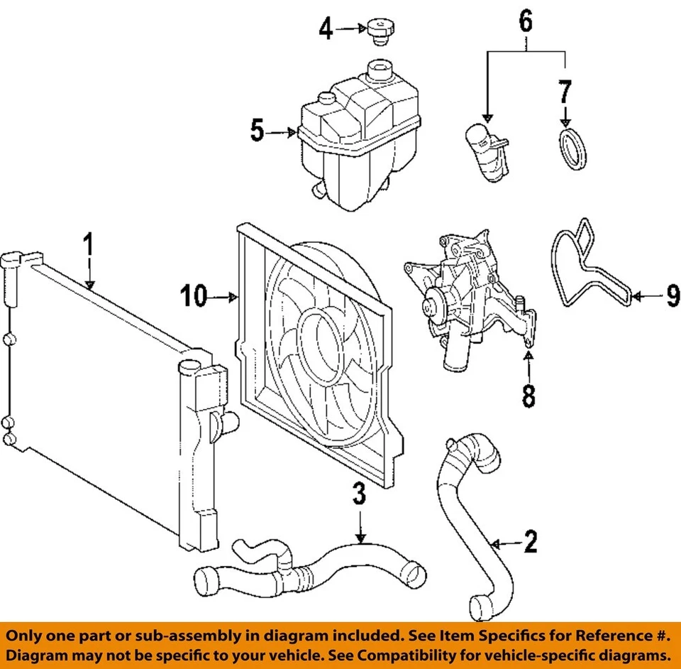 Used Radiator fits: 2007 Mercedes-benz Mercedes e-class 211 Type E350 AWD Grade - Imagem 3 de 4