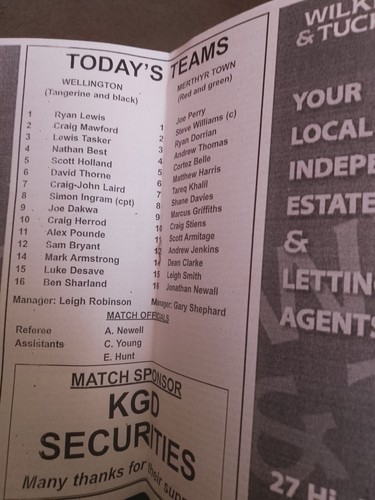 Wellington Town v Merthyr Tydfil "F.A.Vase" 2010/11. - Picture 3 of 5