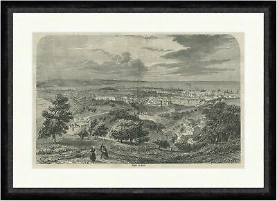Ansicht von Triest Hafenstadt Norditalien Adria Karsts Hang Faksimile_C 2652 - Bild 1 von 1