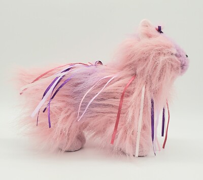 Ganz Webkinz Plush Pink Purple Yorkie Ribbon 10