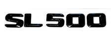 #1 SL500 BLACK REPLACEMENT FOR MERCEDES REAR TRUNK EMBLEM BADGE NAMEPLATE DECAL