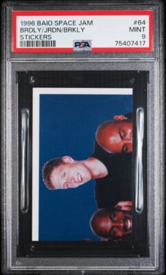 1996 BAIO SPACE JAM STICKERS 64 MICHAEL JORDAN CHARLES BARKLEY PSA VTG  NBA HOF