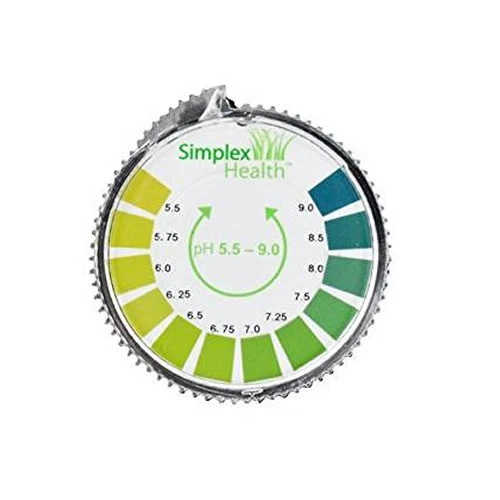 SIMPLEXHEALTH Alkaline pH Test Litmus Paper Strips 5.5 - 9 for Water Urine & Saliva (5M Roll)