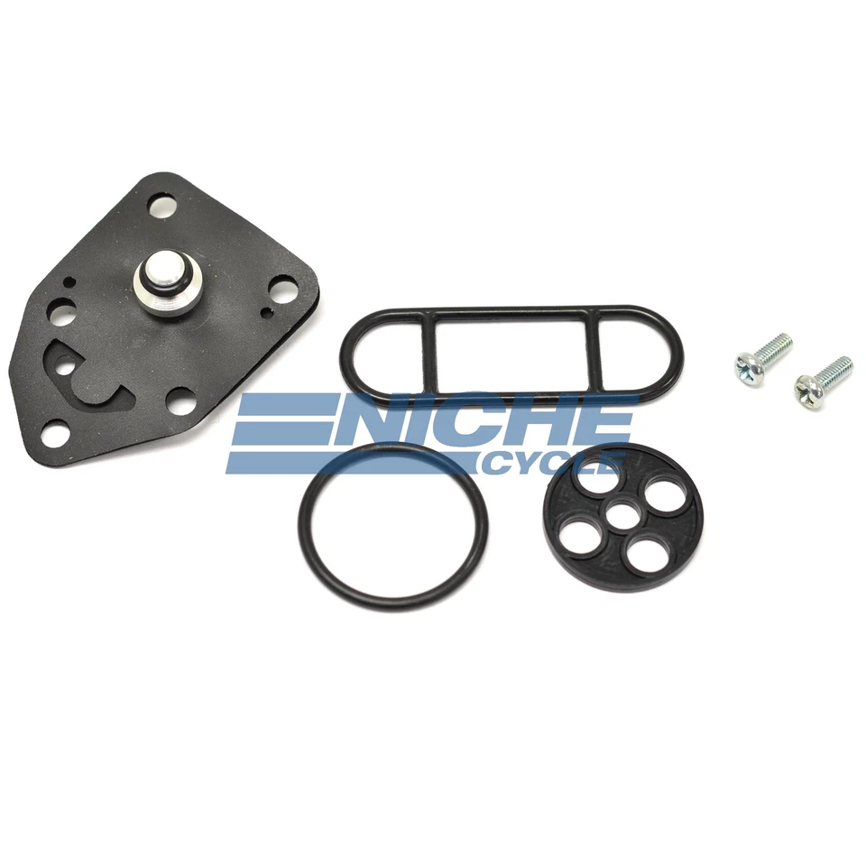 Yamaha Virago 750 Radian 600 Válvula de grifo de combustible Diafragma Sello Petcock Kit de reparación Foto 2 de 2