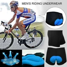 Men Women Cycling Shorts Bicycle Bike Underwear Pants  With Sponge Gel 3D Padded