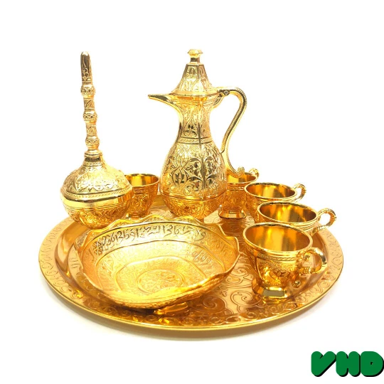 Vintage Style Drinking Set   Vintage Serving Tray   New Home  Housewarming Gift