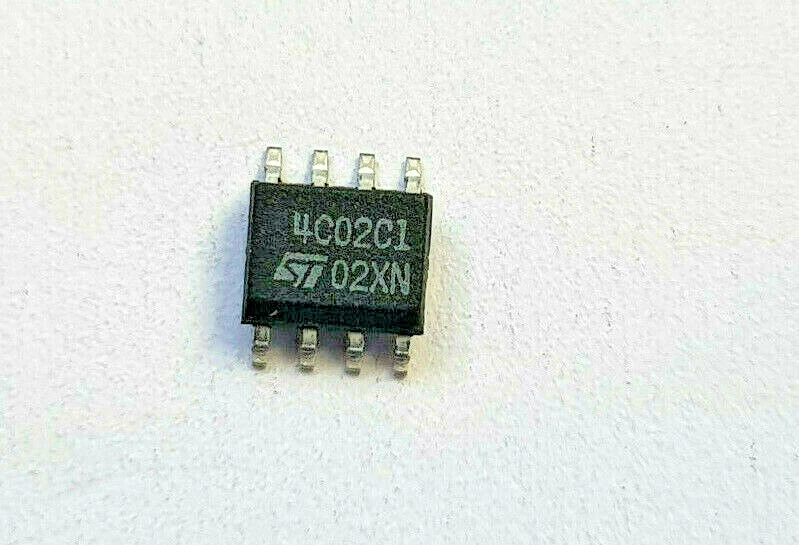 STMICROELECTRONICS 24C02 4C02C1 24C02C1 256x8 EEPROM Serial-I2C 2K-Bit 3.3V/5V SOP-8 ST24C02C1