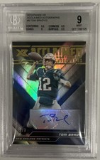 2019 Panini XR Tom Brady Acclaimed Auto 2/3 BGS 9 Auto 10 Pop 1 Patriots GOAT