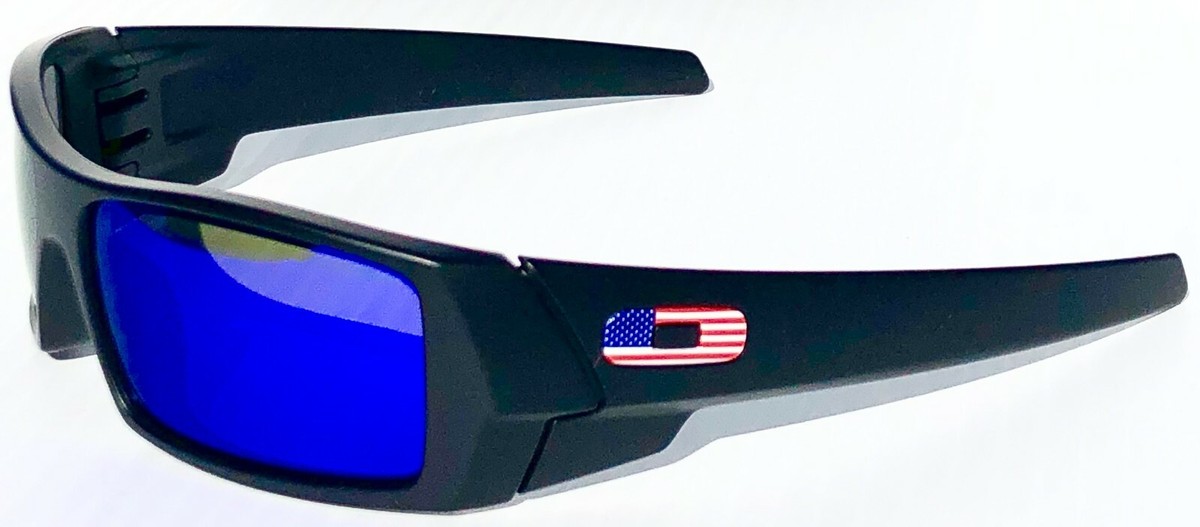 NEW* OAKLEY SI GASCAN Matte BLACK w USA Flag POLARIZED NEW* OAKLEY SI GASCAN Matte BLACK w USA Flag POLARIZED