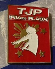 TJP TJ Perkins FilAm Flash Exclusive Collector's 1.13” X 1.63” Lapel Pin