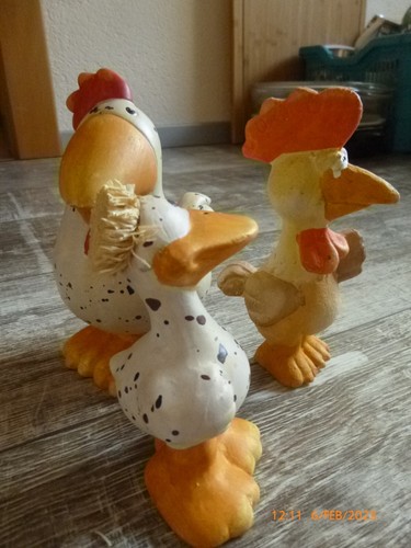 Ostern Osterdekoration Deko Trio: Henne Gockel Ente - Bild 7 von 7