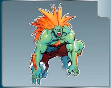 BLANKA Vinyl Decal #2 Car Truck Sticker Street Fighter Decal