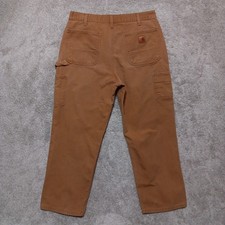 Vintage Carhartt Pants Mens 34x30 Brown B11 Dungaree Fit Carpenter Utility Y2K
