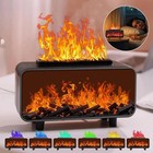 Fireplace Flame Oil Diffuser LED Aroma Diffuser Humidifier Auto-Off Protection