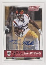 2016 Score Rookies Signatures Tre Madden #355 Auto l8x